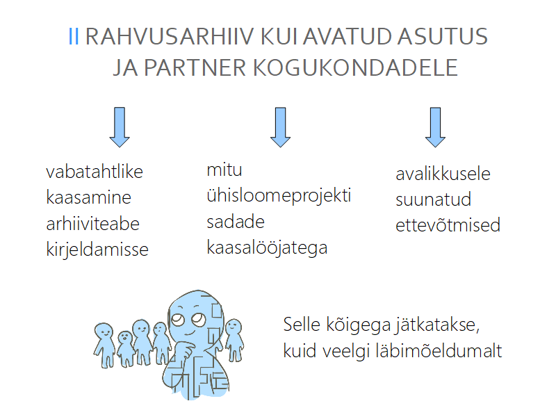 vabatahtlikute kaasamine ja ühisloomeprojektid nüüd läbimõeldumalt